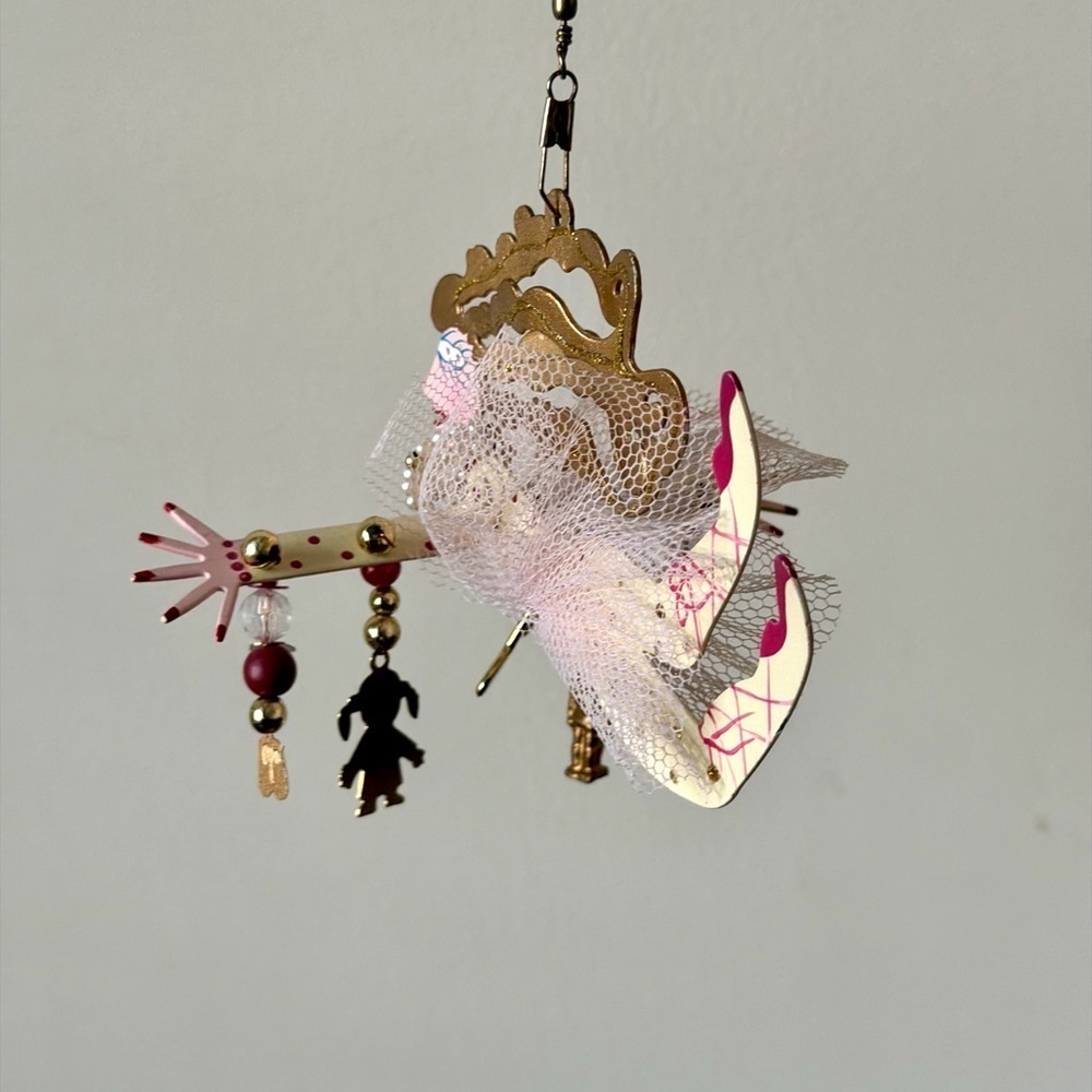 Karen Rossi Fanciful Flights Ballerina Ornament with charms - Picture 3 of 13